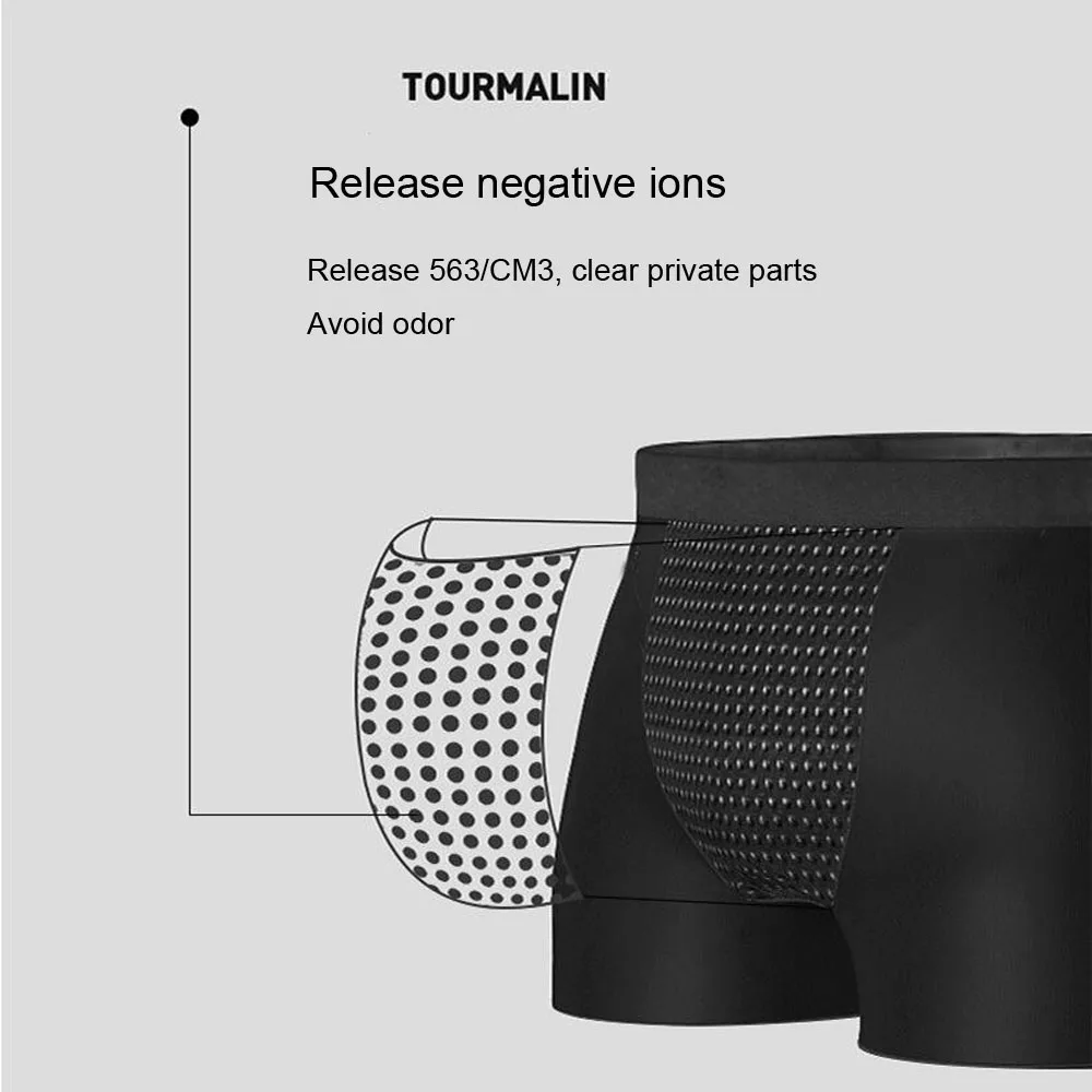 3 pieces Shorts Male Underwear Mens Sexy Magnetic Therapy Boxer Shorts Health Care Underwear Breathable Casual Boxer Men Panties