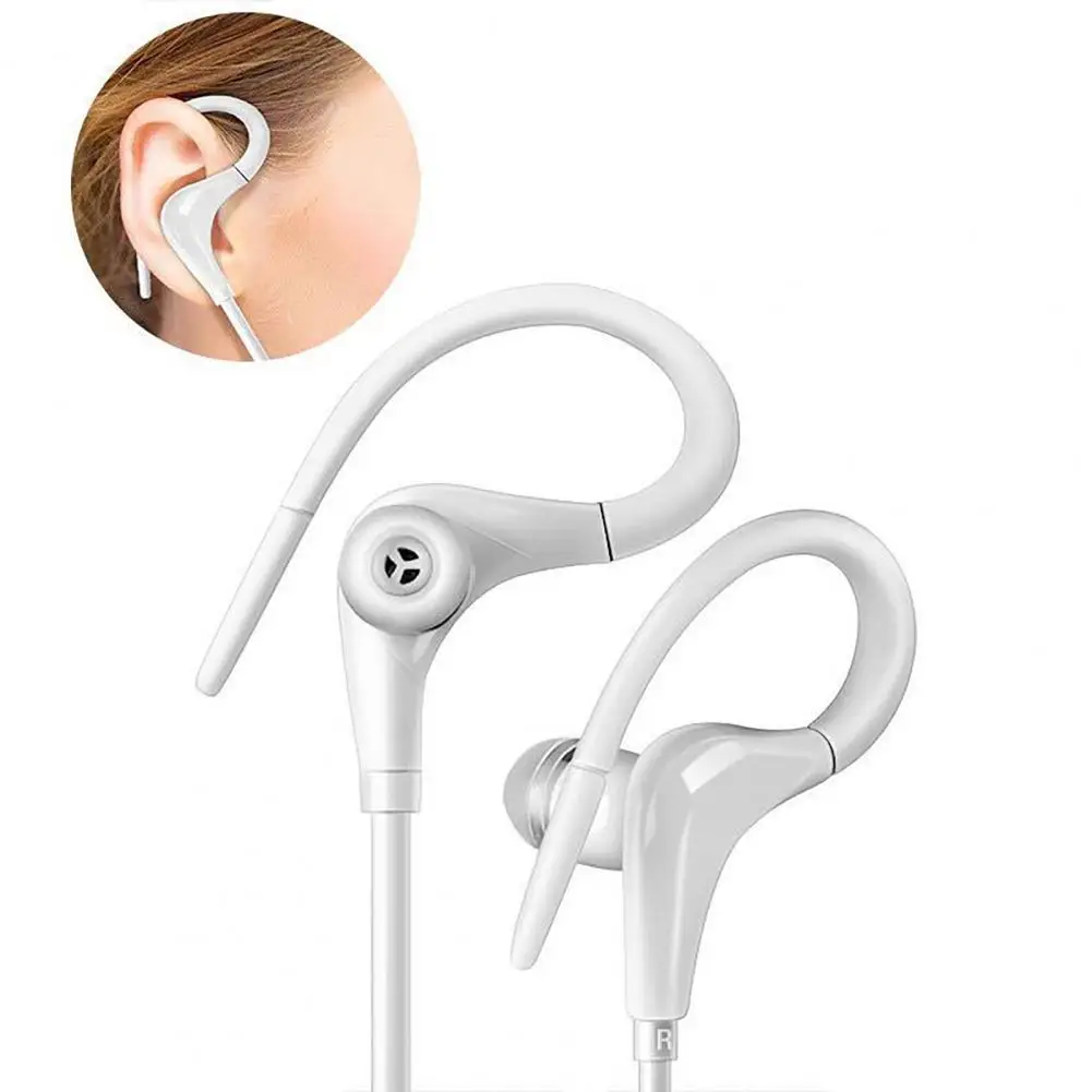 

Convenient Wired Earphone Sensitive Noise Reduction Comfortable 3.5mm Stereo Ear Hook Earbud for Calling Accessories