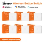 SONOFF SNZB-01 Zigbee 3,0 умный переключатель уведомления о низком заряде батареи в приложении eWeLink для ZBBridge работы с Alexa Google Home