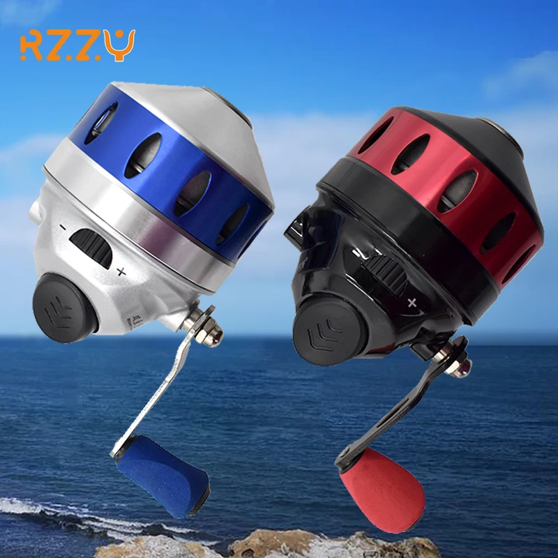 

TR35/TB35 Metal Slingshot Fishing Reels 3+1BB Double Roller Speed Ratio 4.3:1 Catapult Bow Fish Wheel Outdoor Hunting Shooting