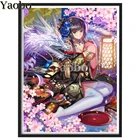 Полноразмерная круглая вышивка 5D алмазная живопись японское аниме Сакура девочка и дракон вышивка крестом Мозаика Искусство