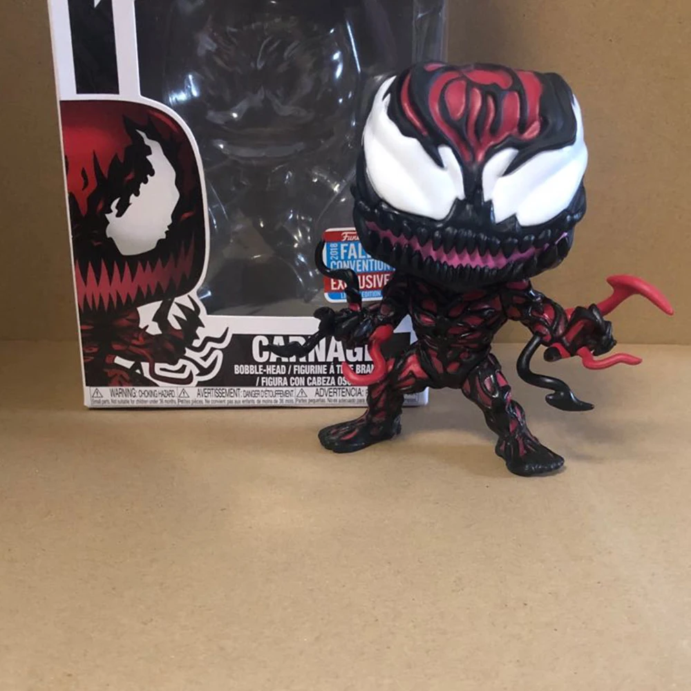 Новинка! Поп VENOM CARNAGE #371 с коробкой виниловые фигурки модель игрушки для детей