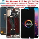 ЖК-дисплей для Huawei P20 Pro CLT-L29 ЖК-дисплей сенсорный экран дигитайзер сборка Замена телефона ЖК-дисплей для Huawei P20 Pro экран 6,1''