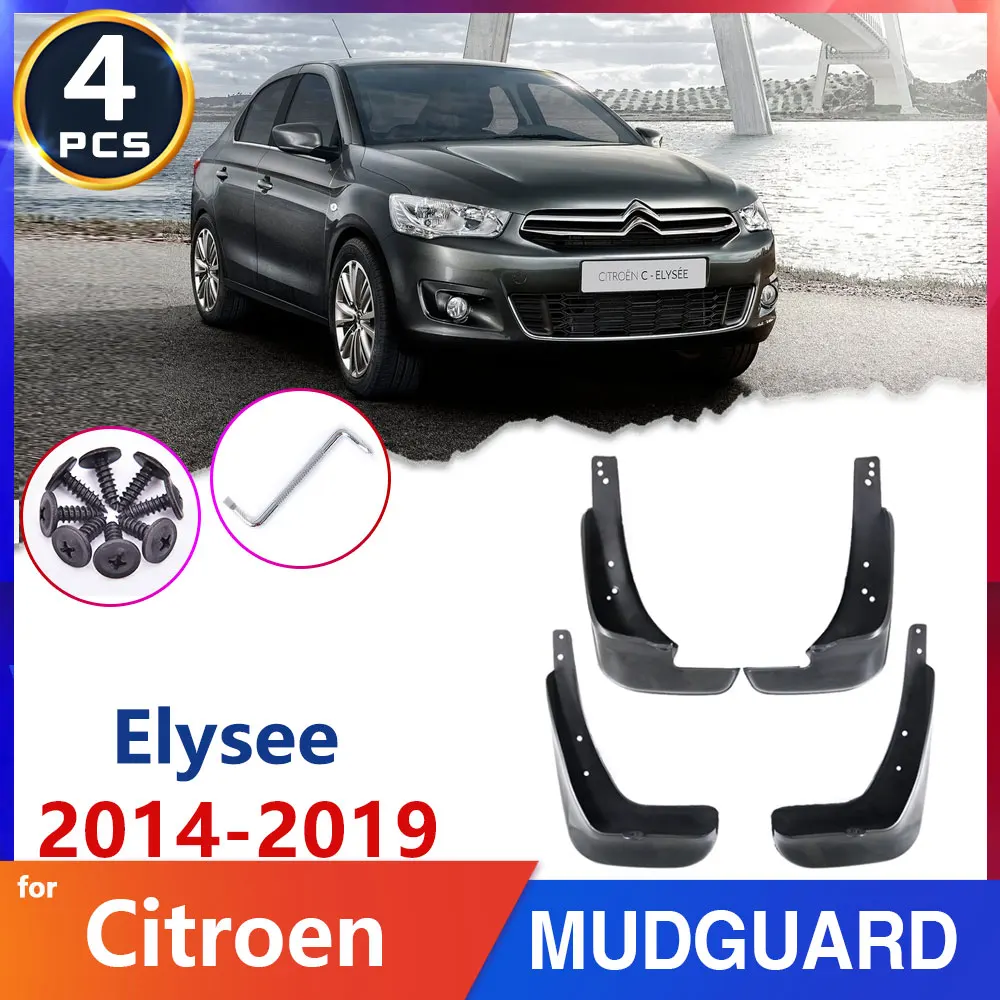 

Автомобильный грязезащитный-крыло брызговики для Citroen Elysee 2014 ~ 2019 2015 2016 2017 брызговика Slapsh гвардии аксессуары наклейки на авто-Товары