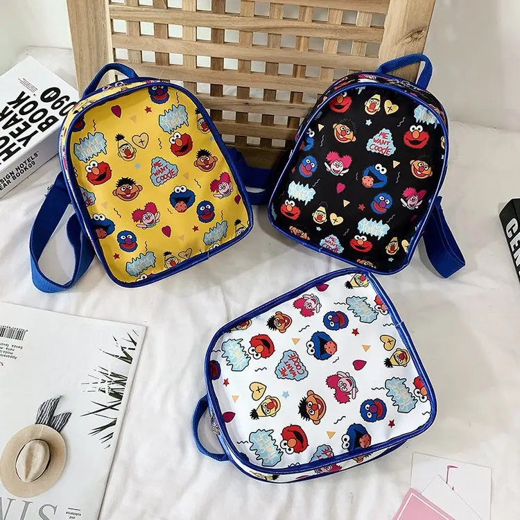 Уличный рюкзак Sesame Оксфорд с мультяшным принтом сумка школьные сумки для
