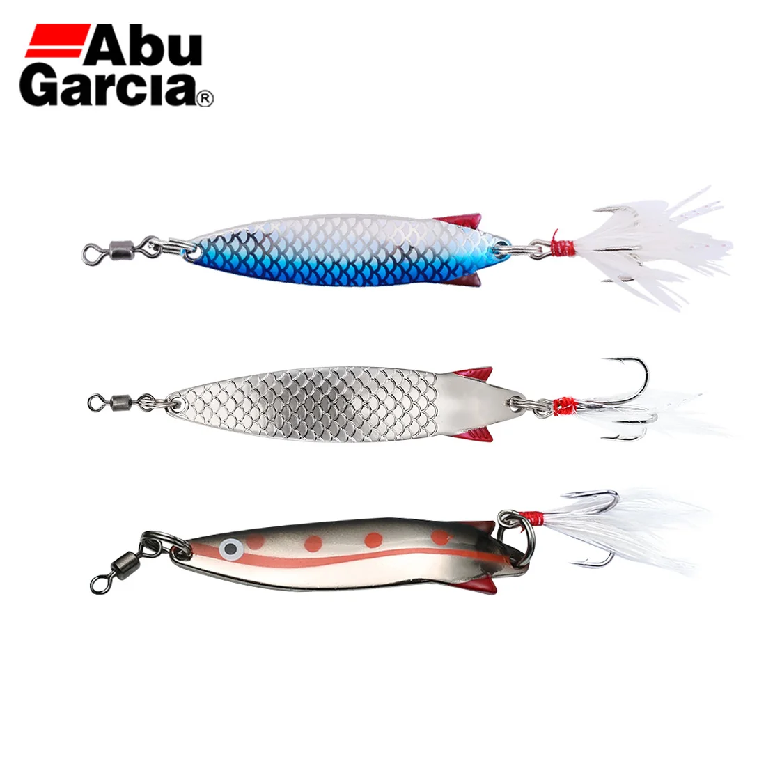 

Abu Garcia Spoon Lure Silver Color Spoon Bait 7g 10g 12g 18g Fishing Lure For Bass Salmon Trout Pike Freshwater Saltwater Lurr