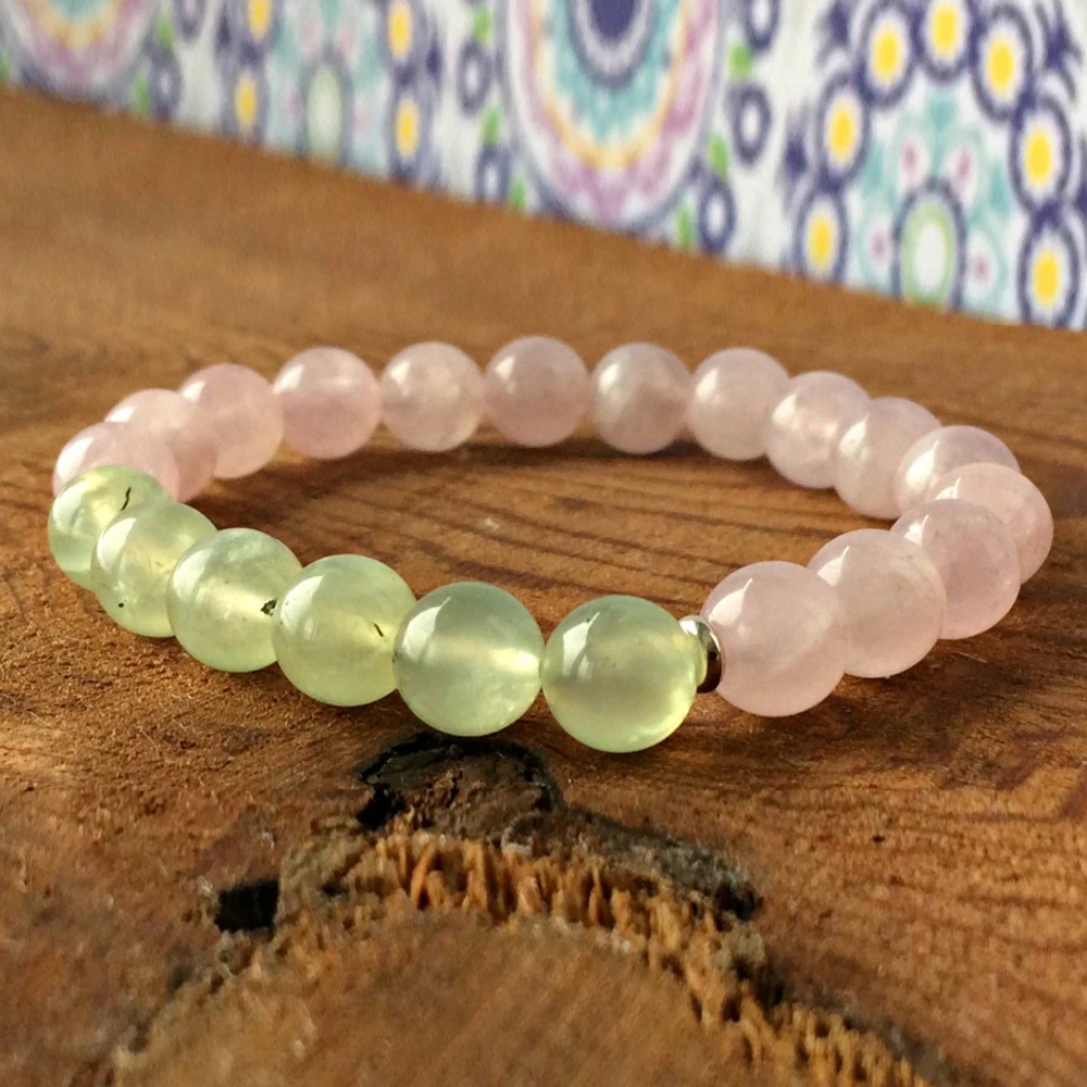 Оптовая продажа браслет из розового кварца искусственные бриллианты