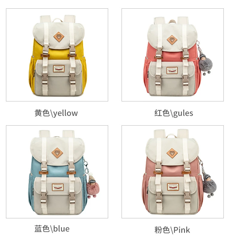 Macarons Mochila Feminina, женский рюкзак, Студенческая сумка для книг, Водонепроницаемый Школьный рюкзак, большой рюкзак для путешествий, милые сумки для девочек Rugzak