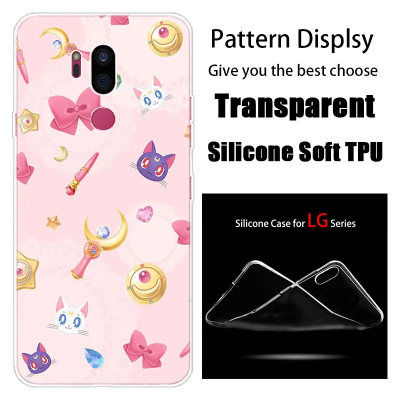 003 С рисунком из аниме «Сейлор Мун» силиконовый чехол для LG G5 G6 мини G7 G8 G8S V20 V30 V40 V50 ThinQ Q6 Q7 Q8 Q9 Q60 W10 W30 Aristo 2 X Мощность 2 3 - Цвет: 003