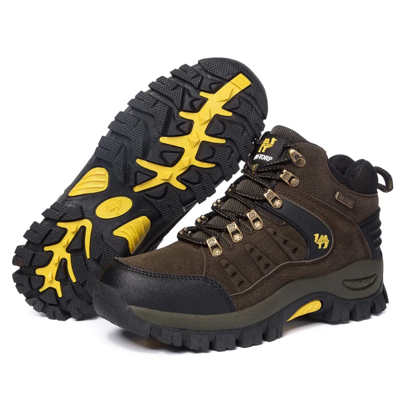 Trendy Classic Men Ankle Boots Wear Resisting Hiking Shoes Cow Suede Boot Comfortable Walking Sneaker For Man Tactical | Обувь