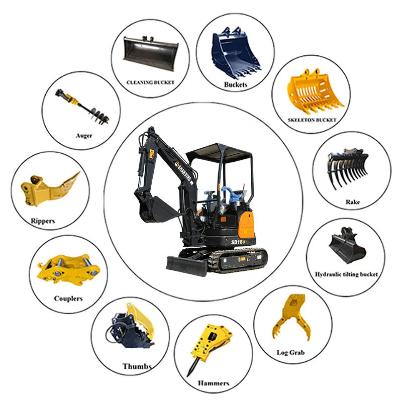 

GOOD PRICE 1.6 TON TAILLESS MINI HYDRAULIC CRAWLER EXCAVATOR BACKHOE EXCAVATOR