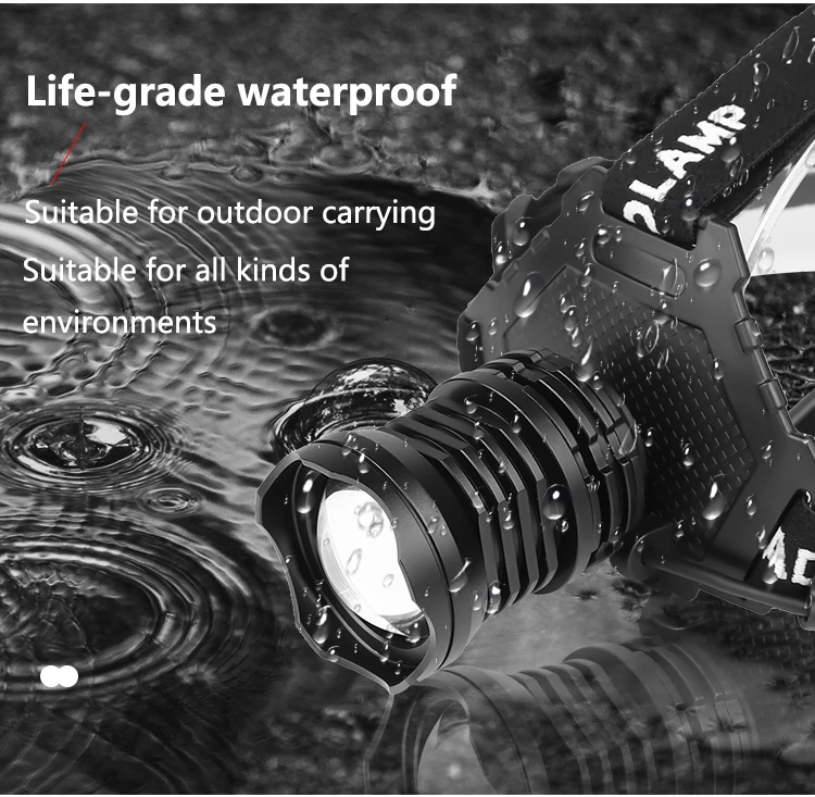 

8000LM Powerful XHP90.3 LED Headlamp Super Bright XHP90.2 High Lumen Headlight USB Rechargeable Waterproof Head Torch XHP50.2