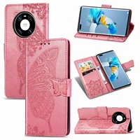 case for huawei honor 10x 30 9x y9a p smart luxury pu leather wallet butterfly flip phone cover for huawei mate 40 pro plus lite