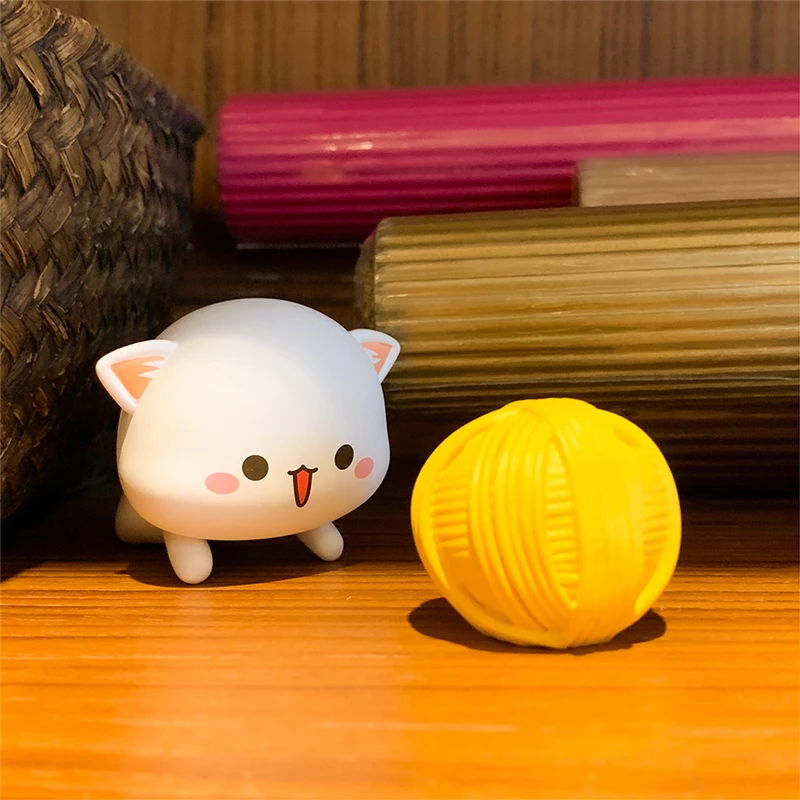 

Blind box Authentic Peach cat lucky cat cute cat series hand-made ornaments doll toy