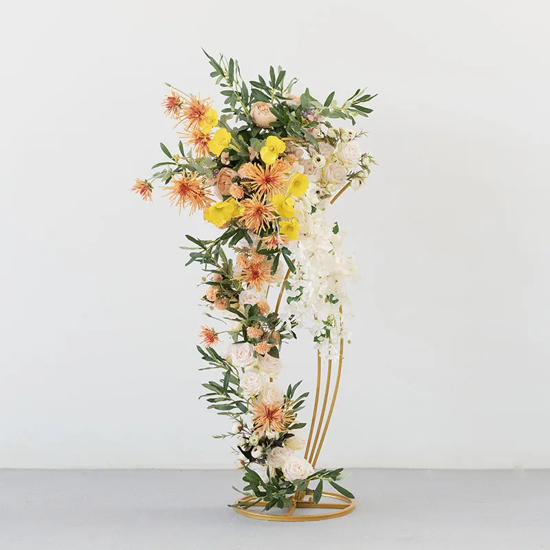 Свадебный центральный кусок искусственный цветок стенд кованые цветы рыба