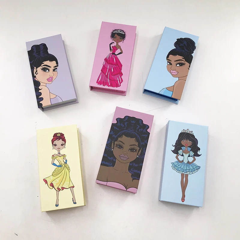 

Magnetic Rectangular Box For 16mm-27mm Long Mink Lashes Custom Private Label Eyelashes Vendor