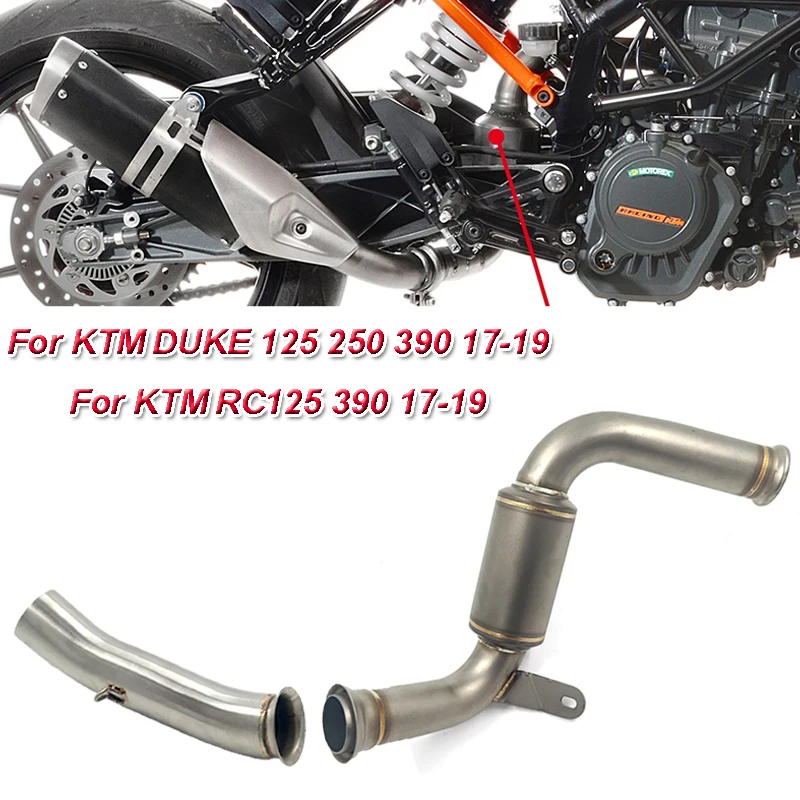 Глушитель выхлопной трубы мотоцикла устраняющий среднюю трубу для KTM RC Duke 390 125 250