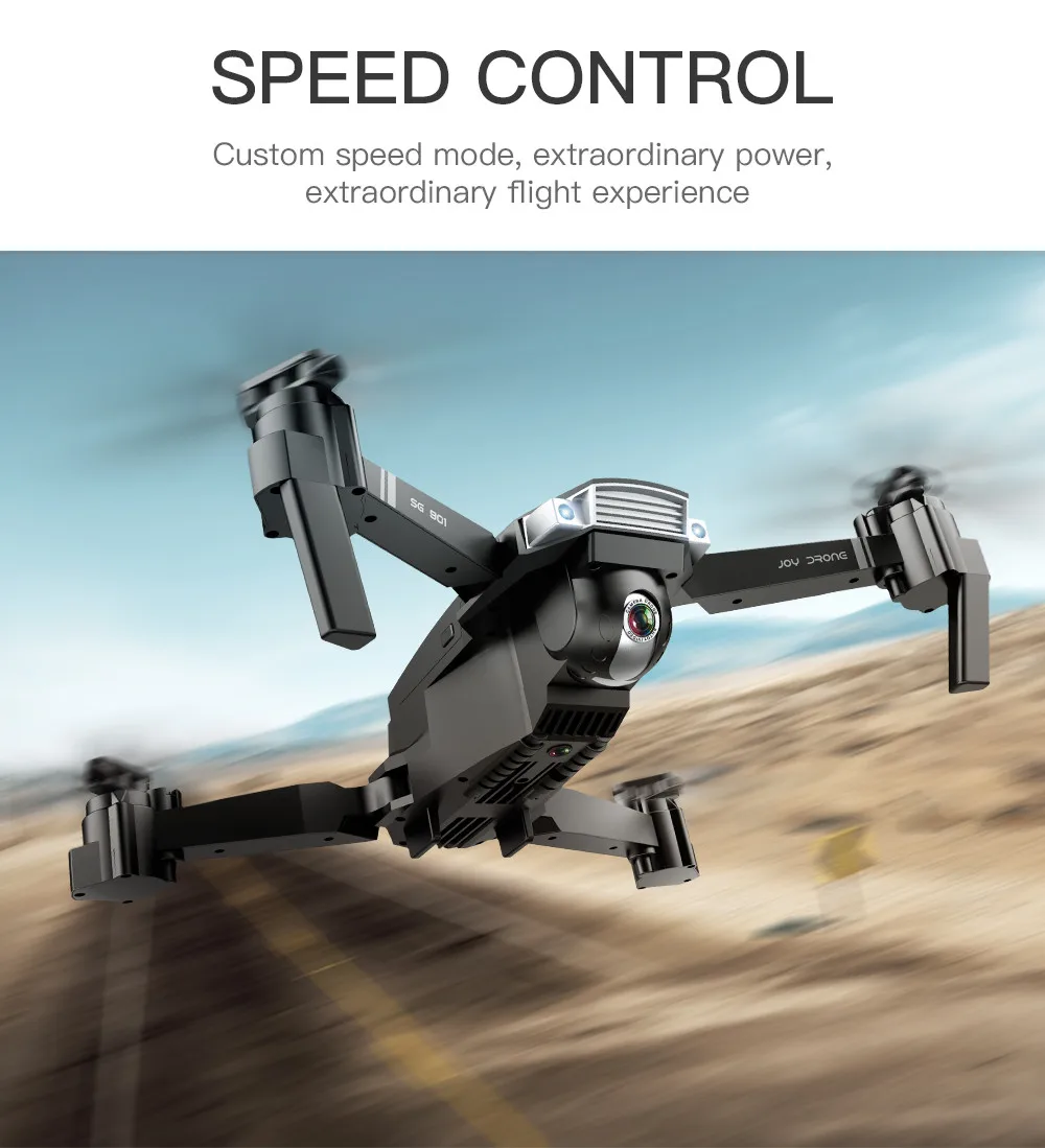 SG901 камера Дрон 4K HD Двойная складные дроны слежения за мной Квадрокоптер FPV