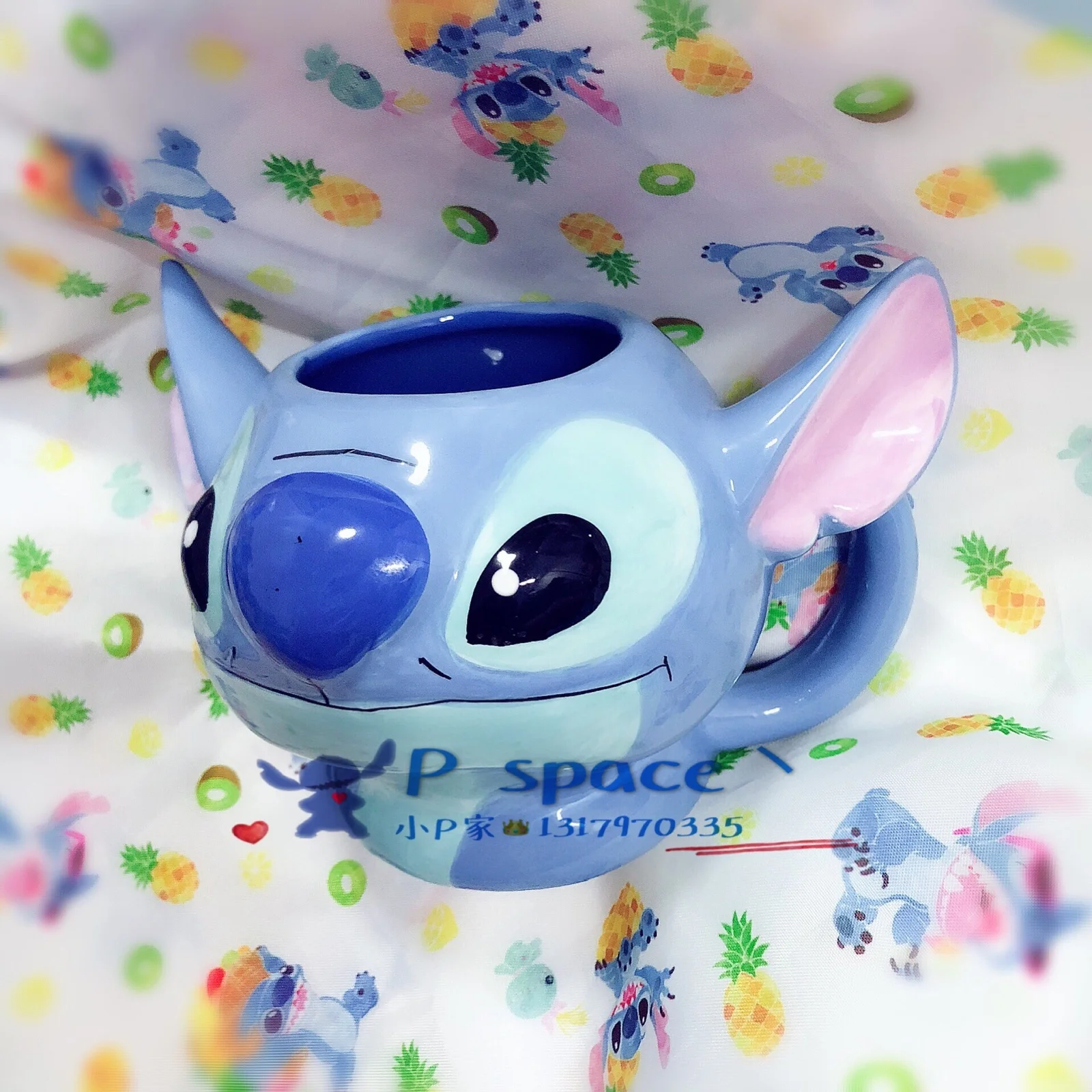 Disney star-taza de agua para beb&eacute;, vaso de cer&aacute;mica Steve, taza de cabeza grande con forma especial-1