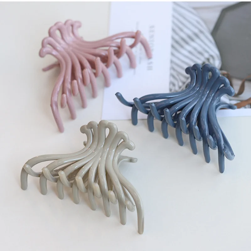 

Простой прочный зажим для волос для женщин, нескользящий большой зажим для густых/тонких волос, распродажа