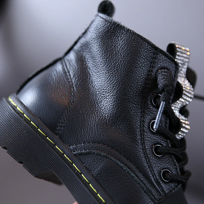 Детская обувь Новинка Осень зима 2020 Детские Ботинки Martin из натуральной кожи