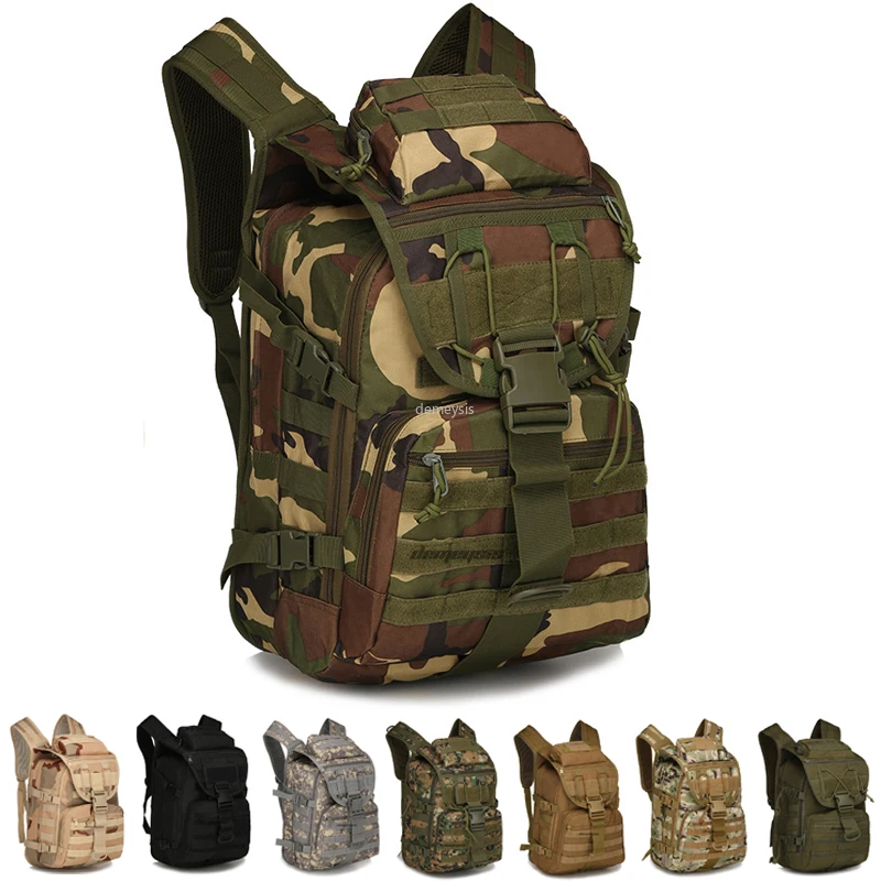 

Рюкзак мужской, нейлоновый, камуфляжный, в стиле милитари