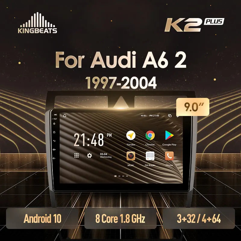 KingBeats штатное головное устройство For Audi A6 C5 1997 2004 S6 2 1999 RS6 1 автомагнитола на