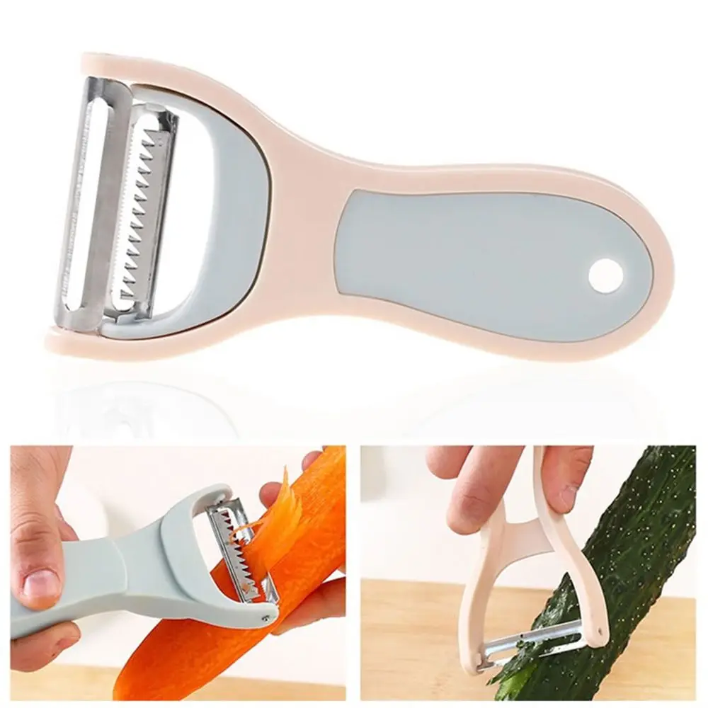 2 в 1 Овощечистка Нержавеющая сталь огурец очистки фруктов и овощей картофеля