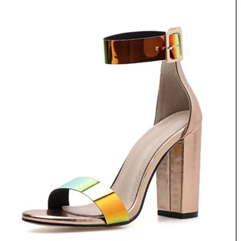 Женские римские сандалии LTARTA на очень высоком каблуке с пряжкой большие размеры