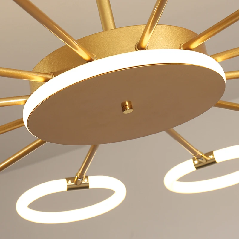 

Gold Modern Led Chandelier Lighting For Living room Dinning room Bedroom Acrylic Home Ceiling Chandelier Lamp Angle Adjustable