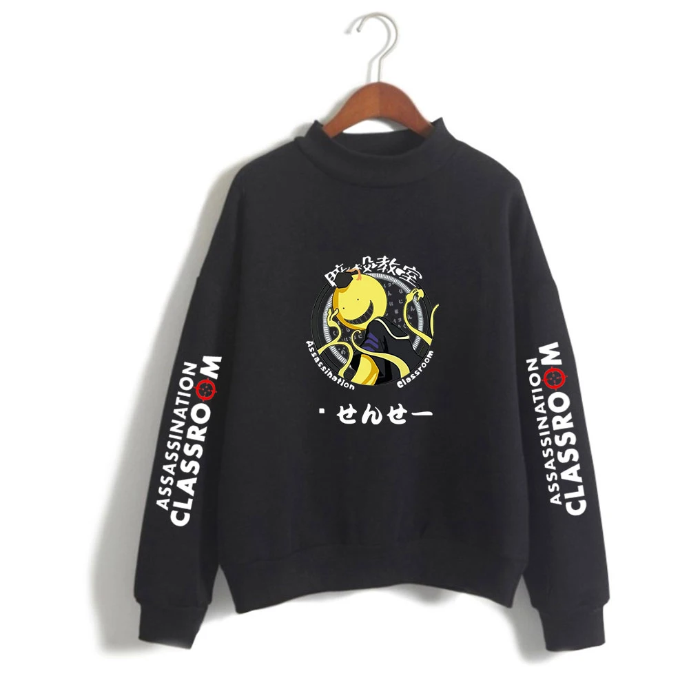 

Assassination Classroom Anime Casual Pullovers Turtleneck Loose Hoodie Sweatshirt Women long sleeve Elegant Slim Hoody Clothes