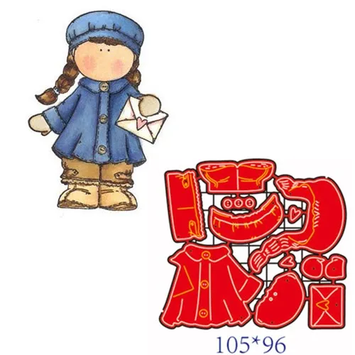 

Металлические Вырубные штампы для девочек DIY Скрапбукинг искусственное тиснение