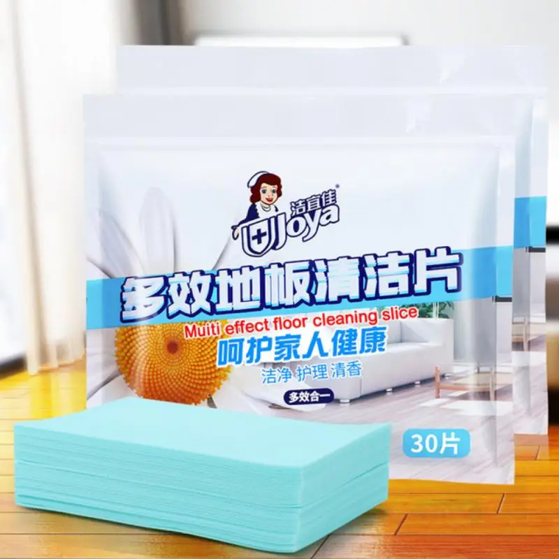 

30/60/90 Pcs Fresh Floor Cleaning Slice Floor Cleaning Dissolvable Paper Cleaner Portable Remove Dirt for Home Kitchen