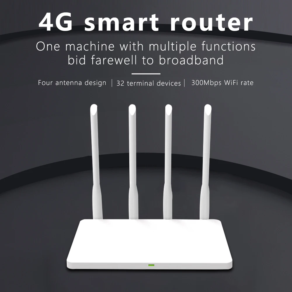 cioswi we2805a unlocked 4g lte wireless router 300mbps 4pcs antennas with sim card slot wanlan port indoor wireless wifi router free global shipping