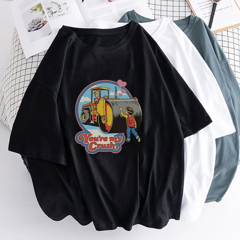 Женская футболка оверсайз в стиле аниме повседневная Готическая Харадзюку лето