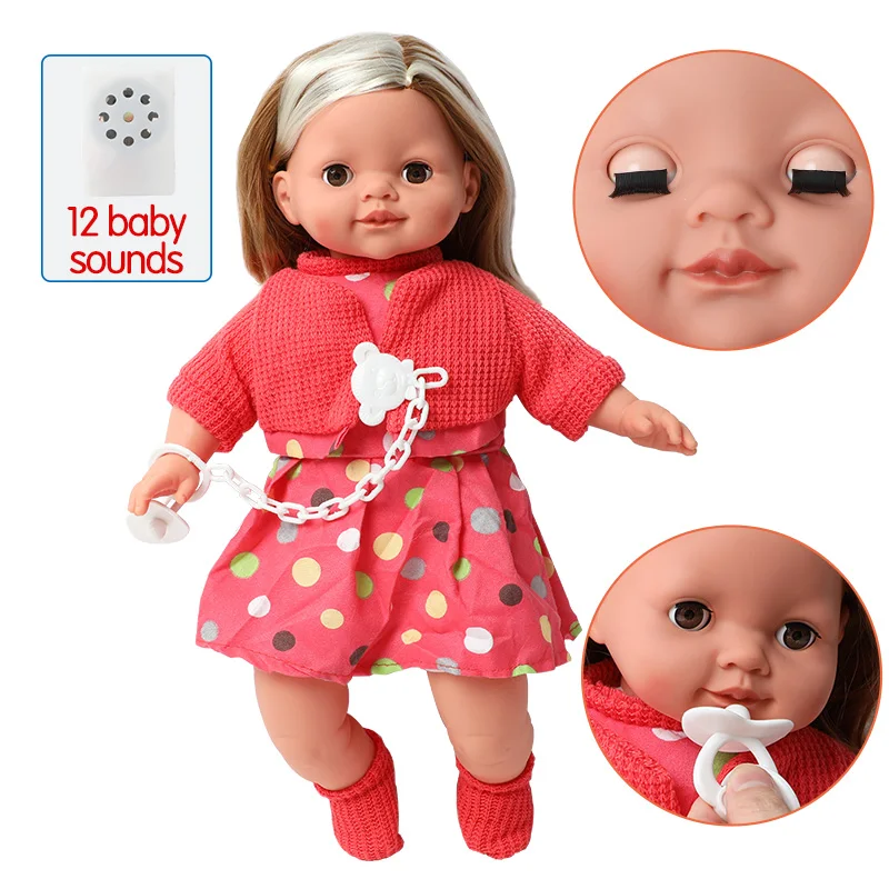 40 5 см длинные волосы reborn doll 16 дюймов имитация модной одежды реалистичный