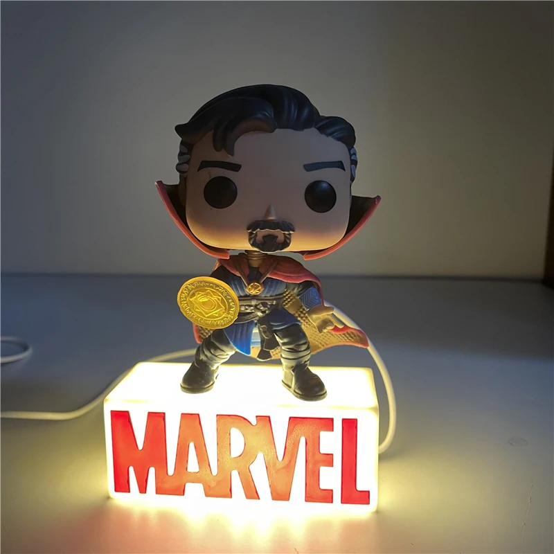 Светодиодный ночсветильник Marvel мстители лампа Железный человек с доктором