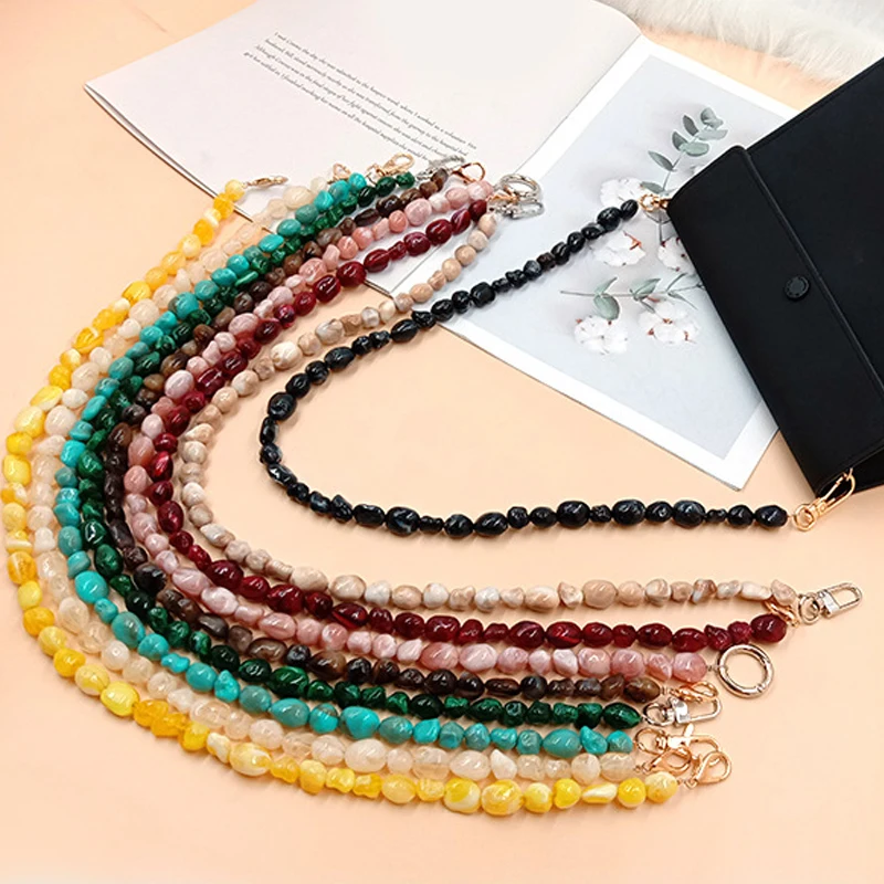 

Multi-color Bag Accessories Multi-functional Bag Chain Temperament All-match Acrylic Chain Exquisite Mobile Phone Stone Chain