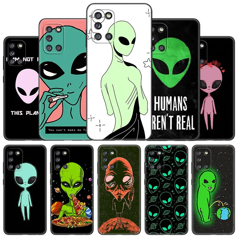 Милый мультяшный чехол alien для Samsung Galaxy A13 A01 Core A03S A10 A20E A21 A30 A40 A41 A42 A82 A90 A6 A7 A8 A9 Plus 2018