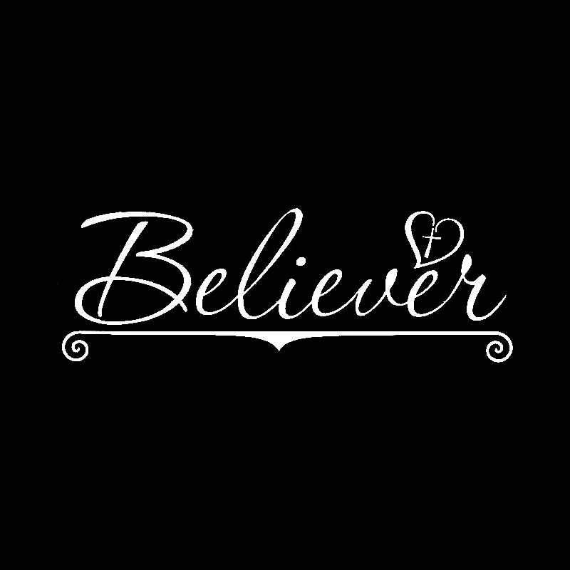 Volkrays креативные автомобильные стикеры Believer крест сердце милые христианские