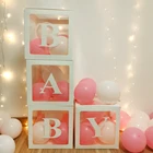 Детская коробка для душа, воздушные шары, первый 1 день рождения, украшения для детской вечеринки, воздушные шары Babyshower, свадьба, мальчик, девочка