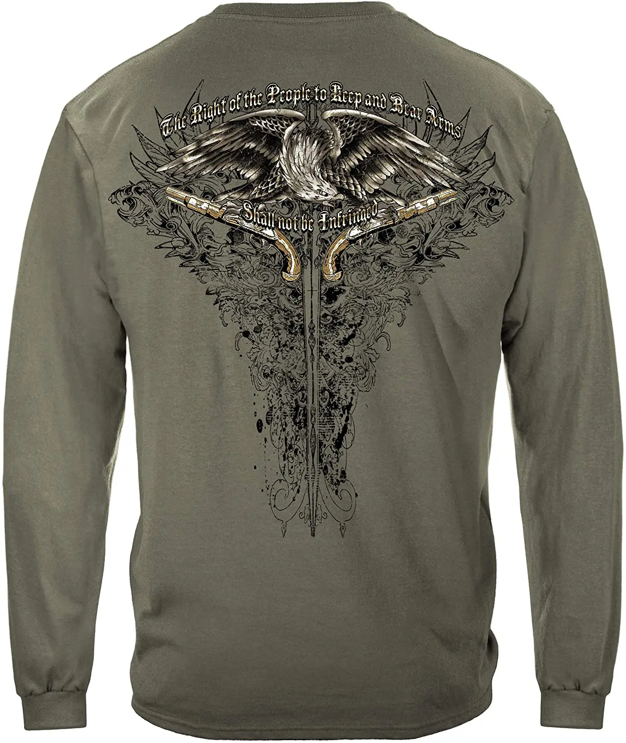 

Second Amendment Tshirts for Men | 2nd Amendment Eagle Tattoo T Shirt RN2256