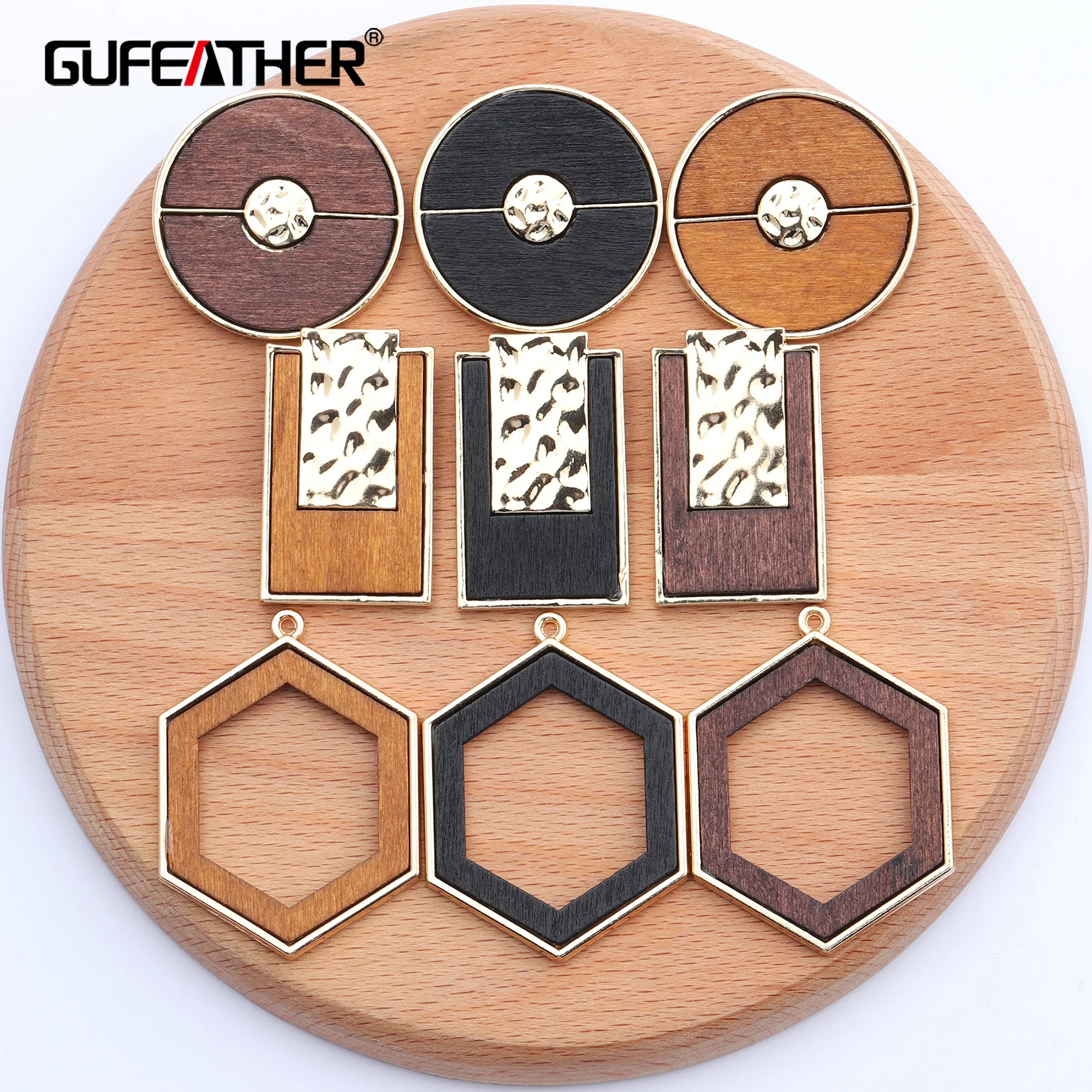 GUFEATHER M449 ювелирные аксессуары ручная работа деревянный кулон медный металл