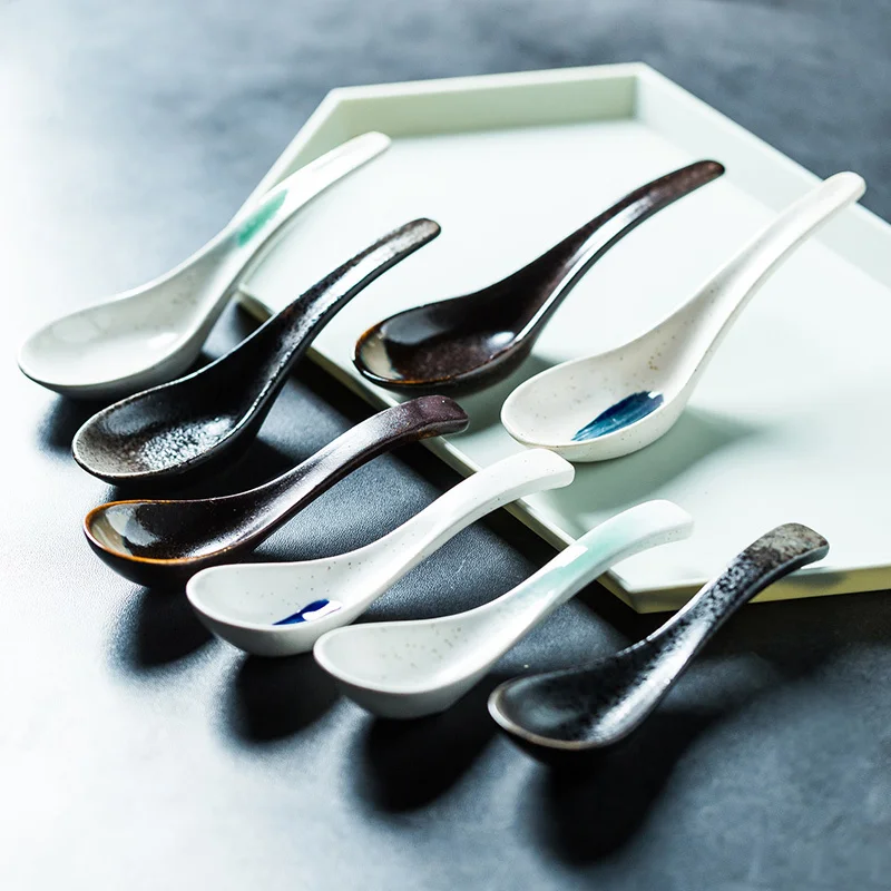 CHANSHOVA традиционная китайская ретро ручная роспись керамическая ложка фарфоровая