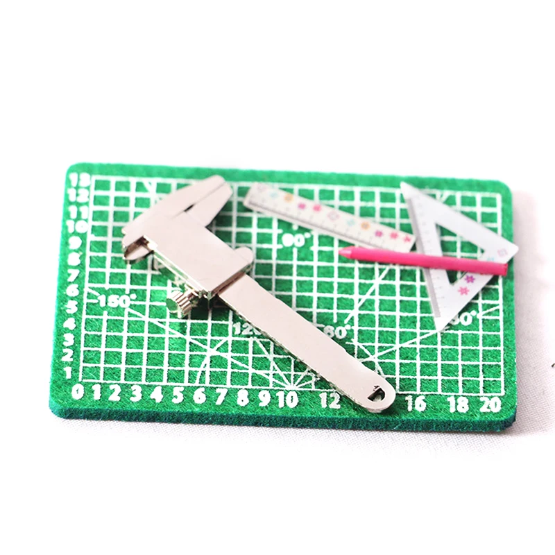 112 dollhouse miniature vernier caliper keychain simulation learning supply accessory doll house cute mini ornament decoration free global shipping