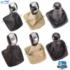 Рычаг переключения передач для Skoda Octavia A5 MK2 1Z5 Sedan  Combi 2004 2005 2006 2007 2008 Автомобильная 56 ручка переключения передач с кожаным чехлом