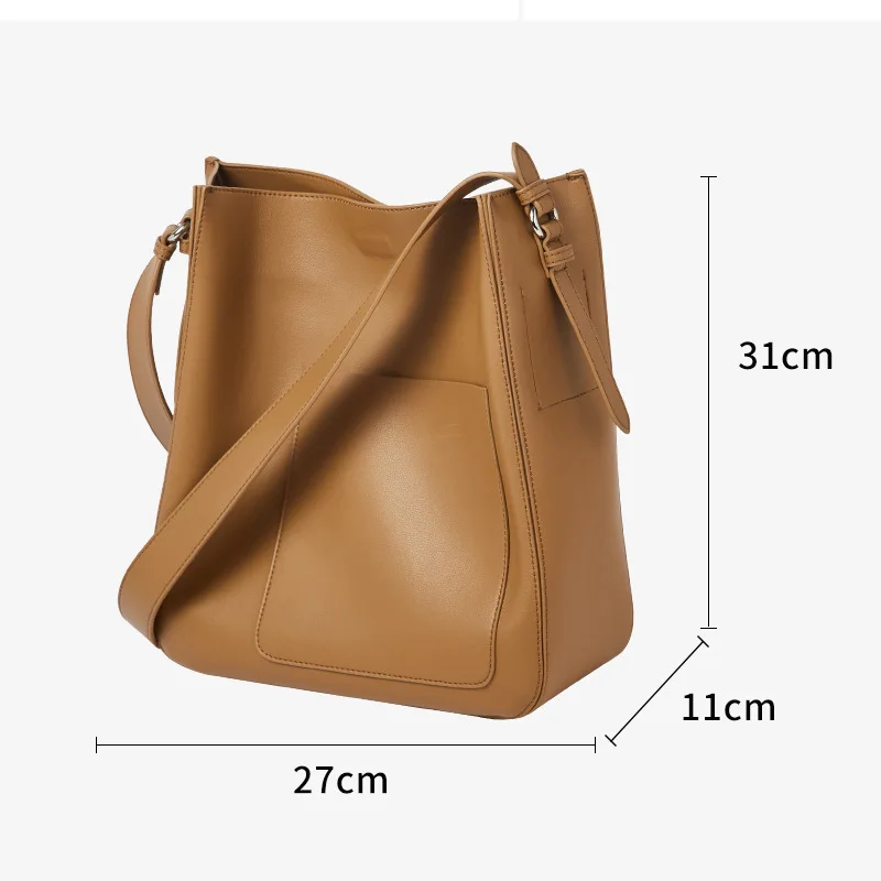

Handbag shoulder bag 2020 new women's bag single shoulder diagonal retro bag niche design large capacity bucket bag