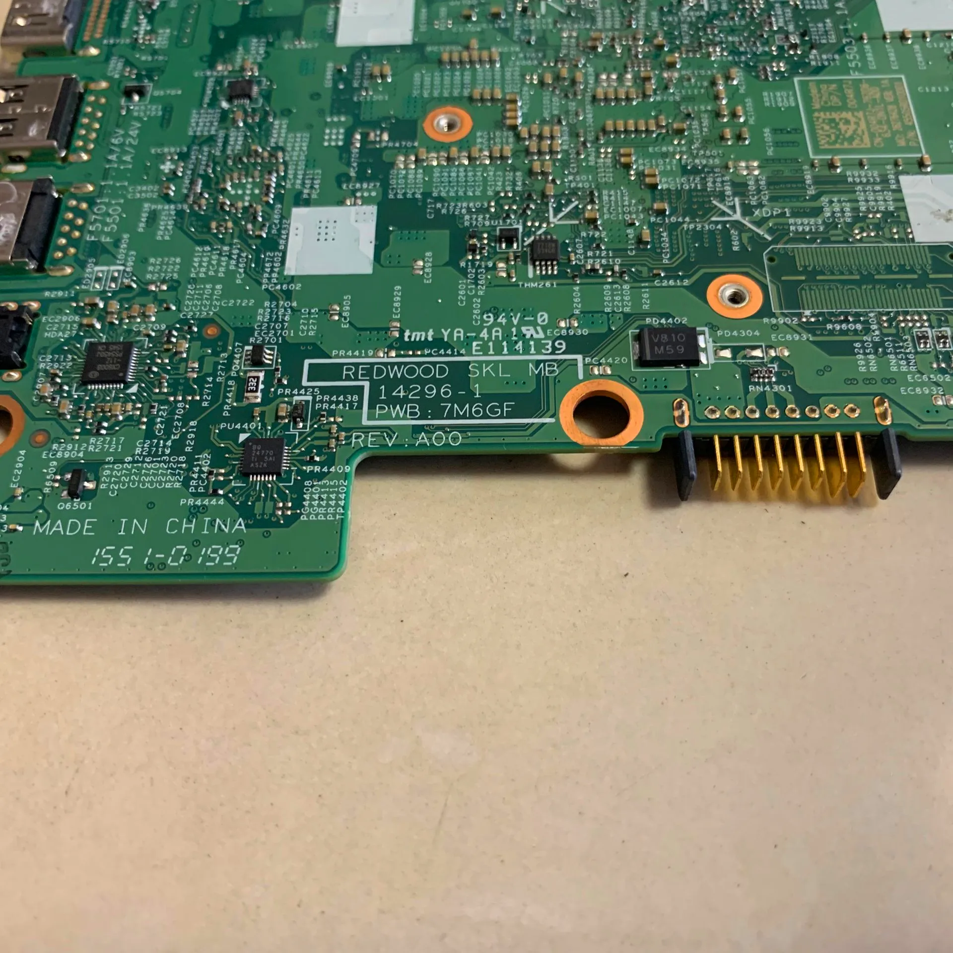

For DELL Inspiron 13 3153 3158 15 7568 7349 7359 Laptop motherboard 14296-1 7m6gf with CN-004R7J CN-0KN06J i3-6100u 100% test ok