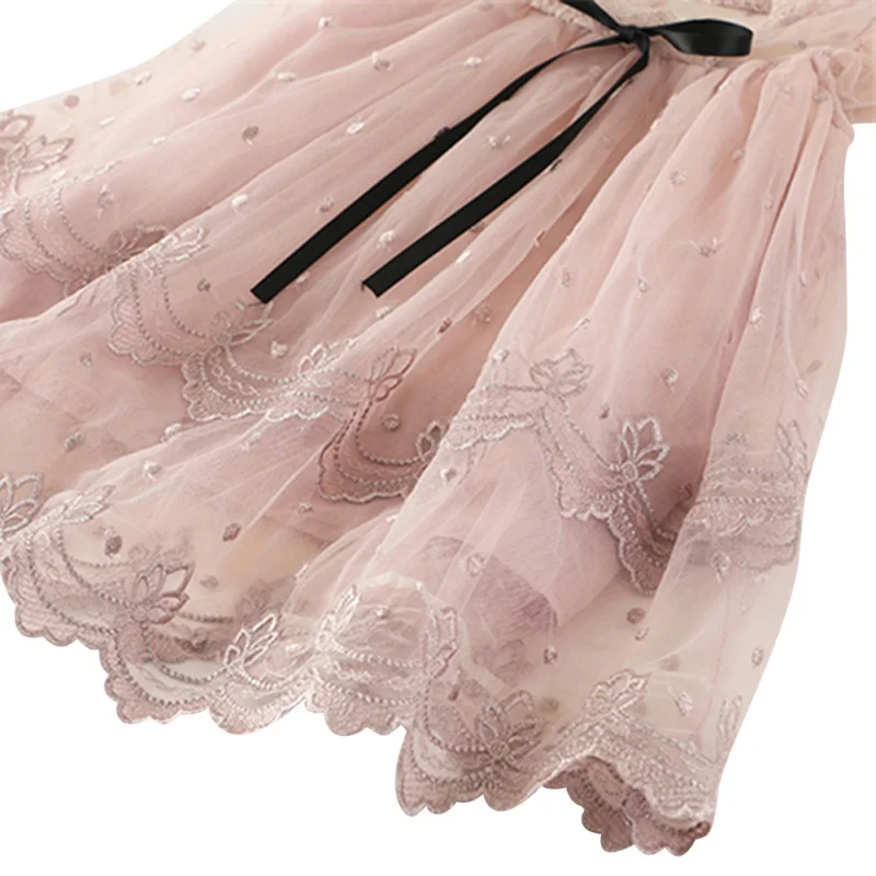 Платье принцессы для маленьких девочек с вышивкой бантом 2021 | Детская одежда и