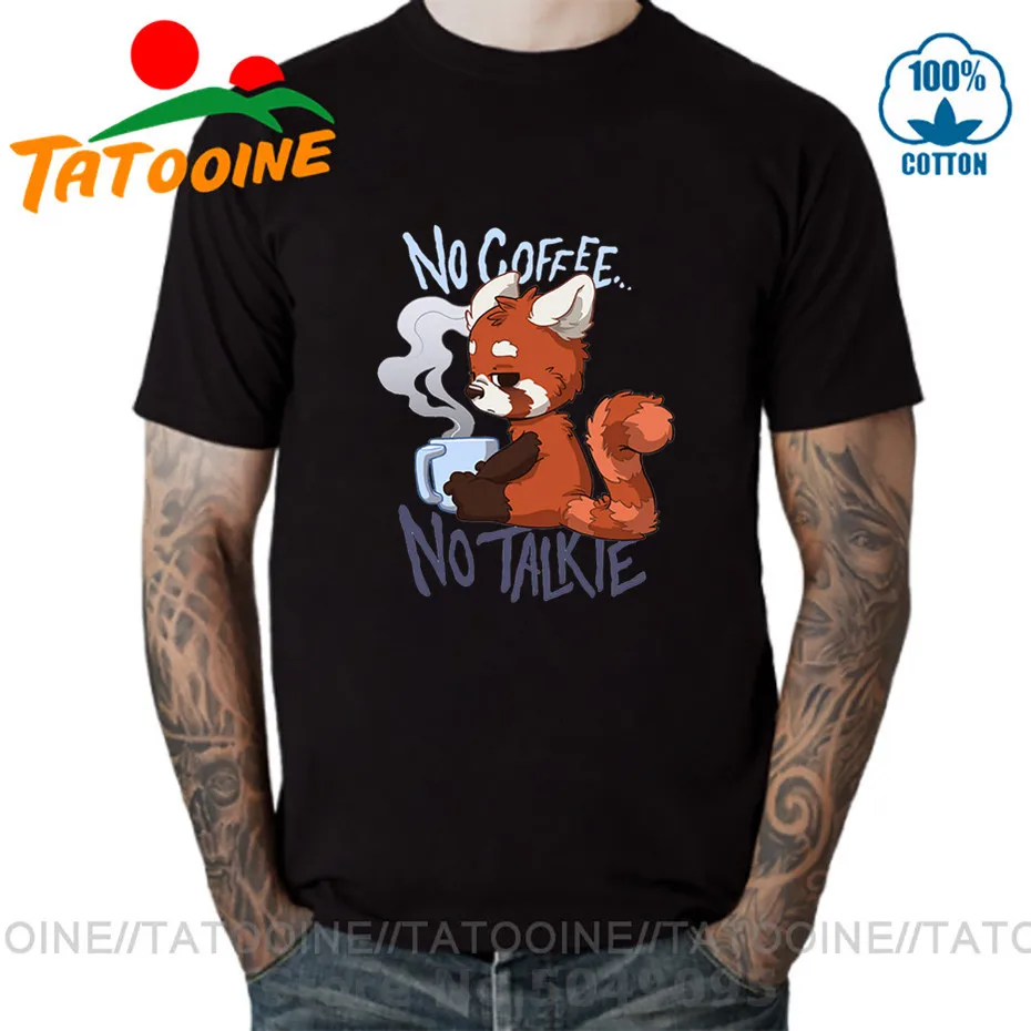 Футболка Tatooine с надписью No Coffee Talkie | Мужская одежда